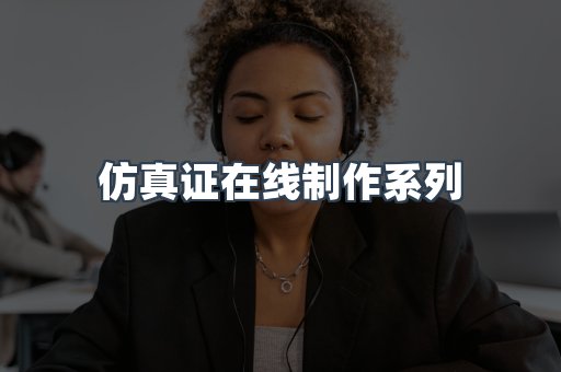 仿真证在线制作系列
